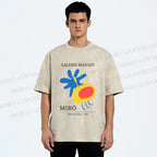 Unisex Joan Miro Before the Moon Printed Washed Tee