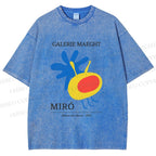 Unisex Joan Miro Before the Moon Printed Washed Tee