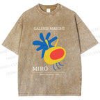 Unisex Joan Miro Before the Moon Printed Washed Tee