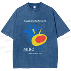 Unisex Joan Miro Before the Moon Printed Washed Tee