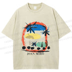 Unisex Joan Miro Constellations Printed Washed Tee