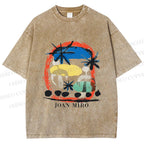 Unisex Joan Miro Constellations Printed Washed Tee