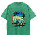 Unisex Joan Miro Constellations Printed Washed Tee
