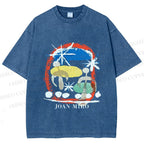 Unisex Joan Miro Constellations Printed Washed Tee