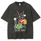 Unisex Joan Miro Vintage Abstract Lithograph Printed Washed Tee