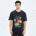Unisex Joan Miro Vintage Abstract Lithograph Printed Washed Tee