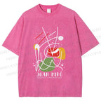 Unisex Joan Miro Vintage Abstract Lithograph Printed Washed Tee