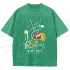 Unisex Joan Miro Vintage Abstract Lithograph Printed Washed Tee