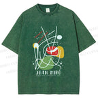 Unisex Joan Miro Vintage Abstract Lithograph Printed Washed Tee