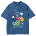 Unisex Joan Miro Vintage Abstract Lithograph Printed Washed Tee