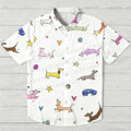 Multicolor Dachshund Dogs Hawaiian Shirt