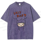 Unisex Yoshitomo Nara Last Right Printed Washed Tee