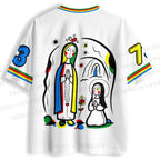 Virgin Mary Printed Jersey Shirts