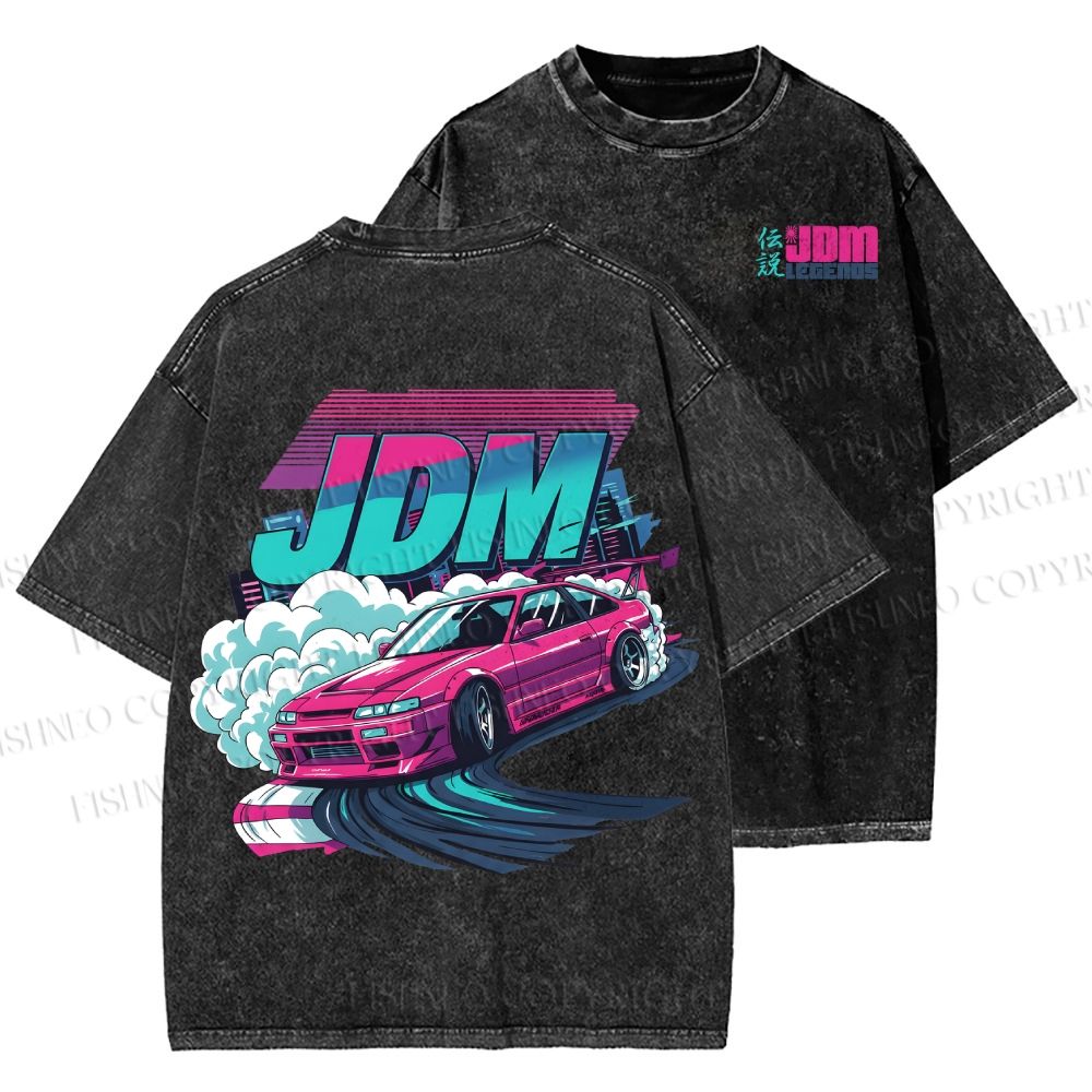 Unisex JDM Legends Printed Washed Tee