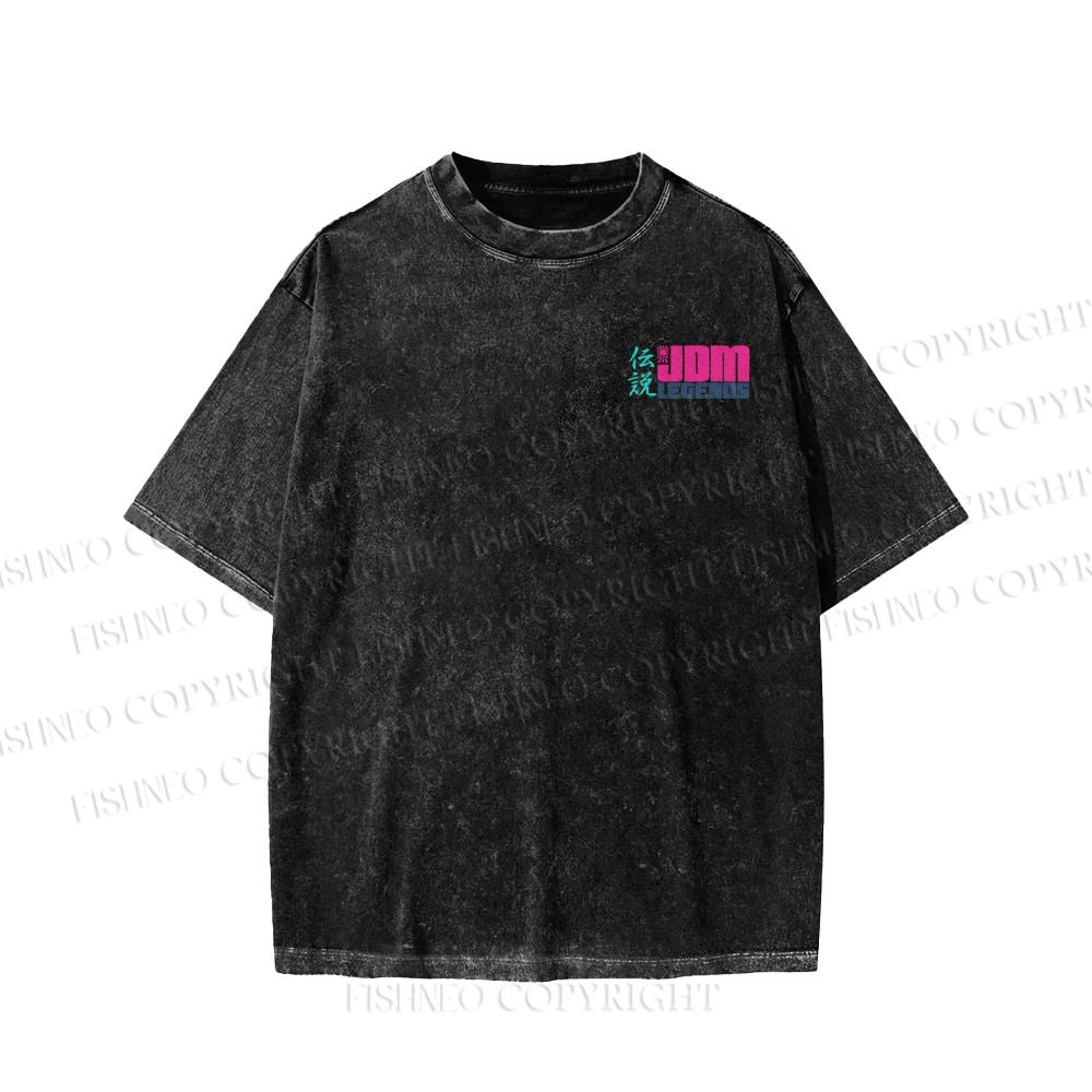 Unisex JDM Legends Printed Washed Tee