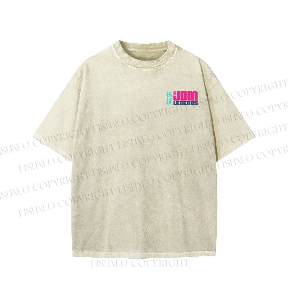 Unisex JDM Legends Printed Washed Tee