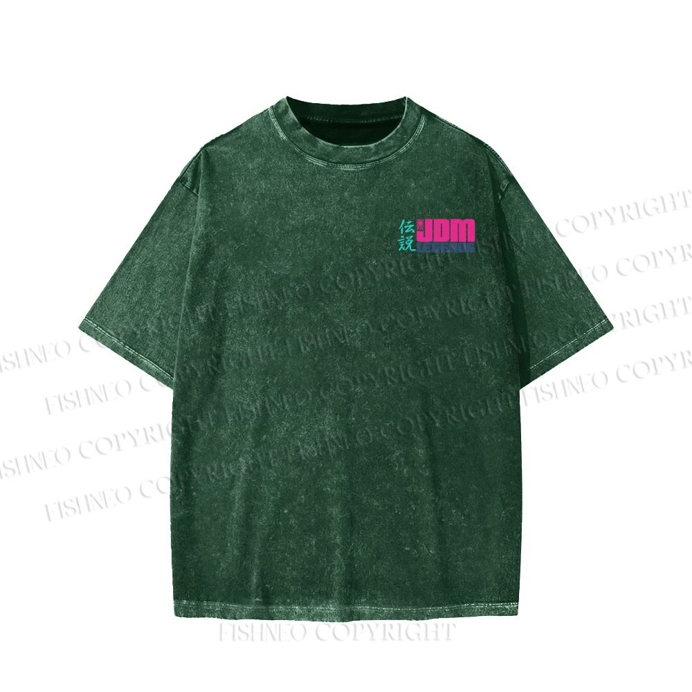 Unisex JDM Legends Printed Washed Tee