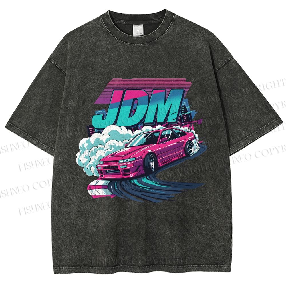 Unisex JDM Legends Printed Washed Tee