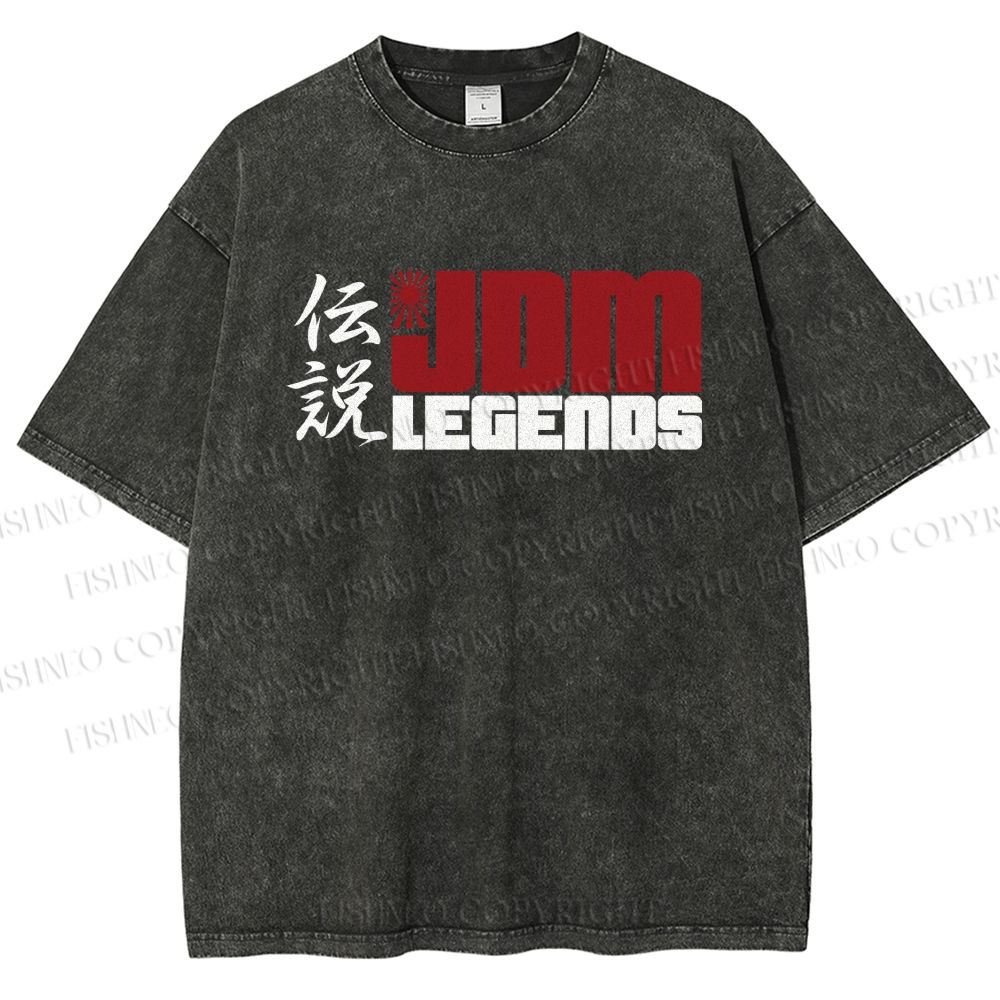 Unisex JDM Legends Printed Washed Tee