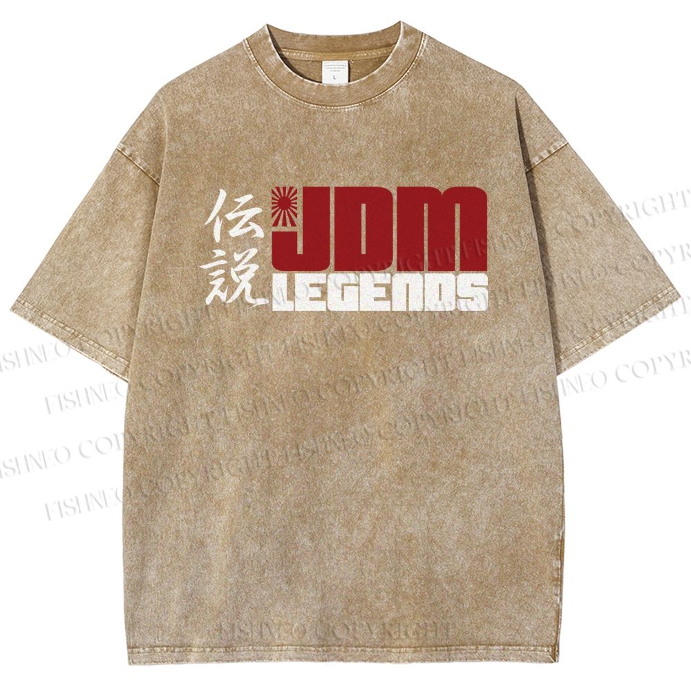 Unisex JDM Legends Printed Washed Tee