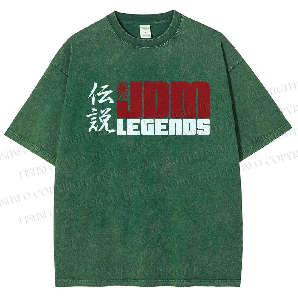 Unisex JDM Legends Printed Washed Tee