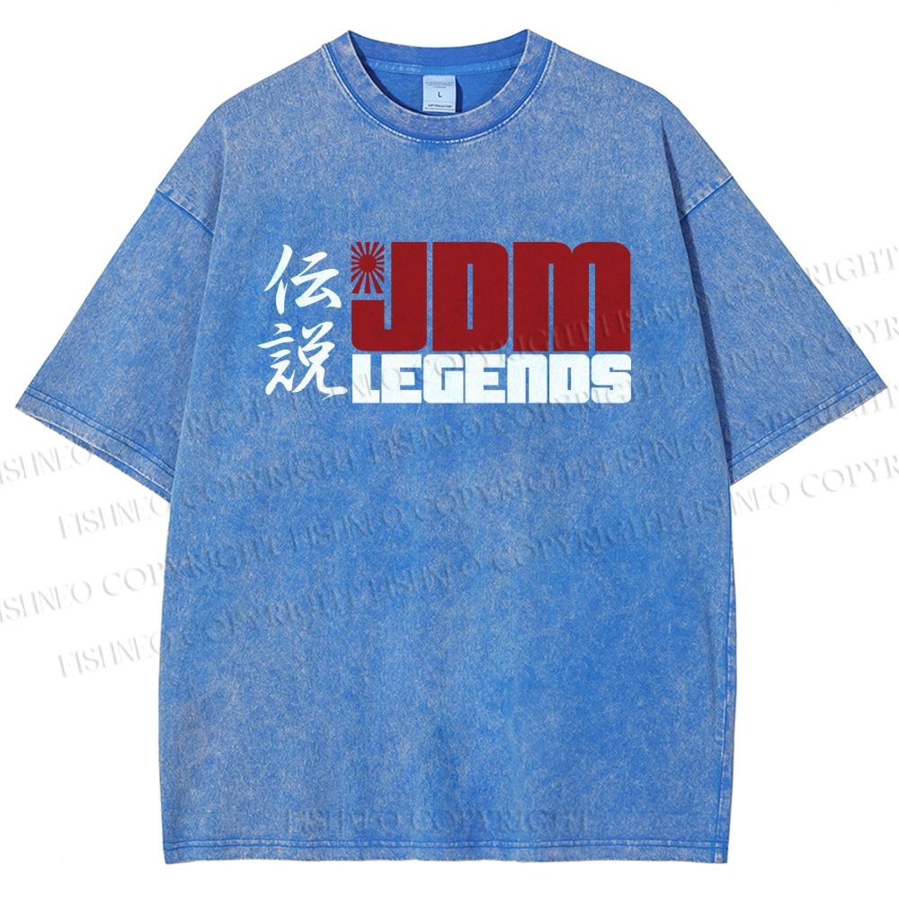 Unisex JDM Legends Printed Washed Tee