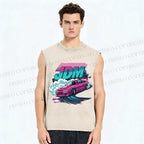 Unisex JDM Legends Printed Washed Tank Top