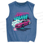 Unisex JDM Legends Printed Washed Tank Top