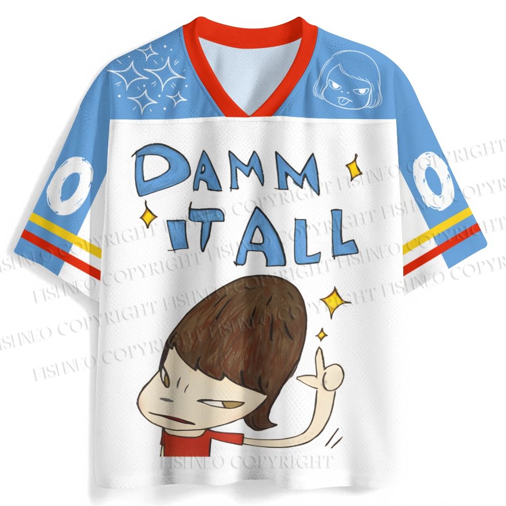 Japanese Art Yoshitomo Nara Damn It All Jersey Shirts