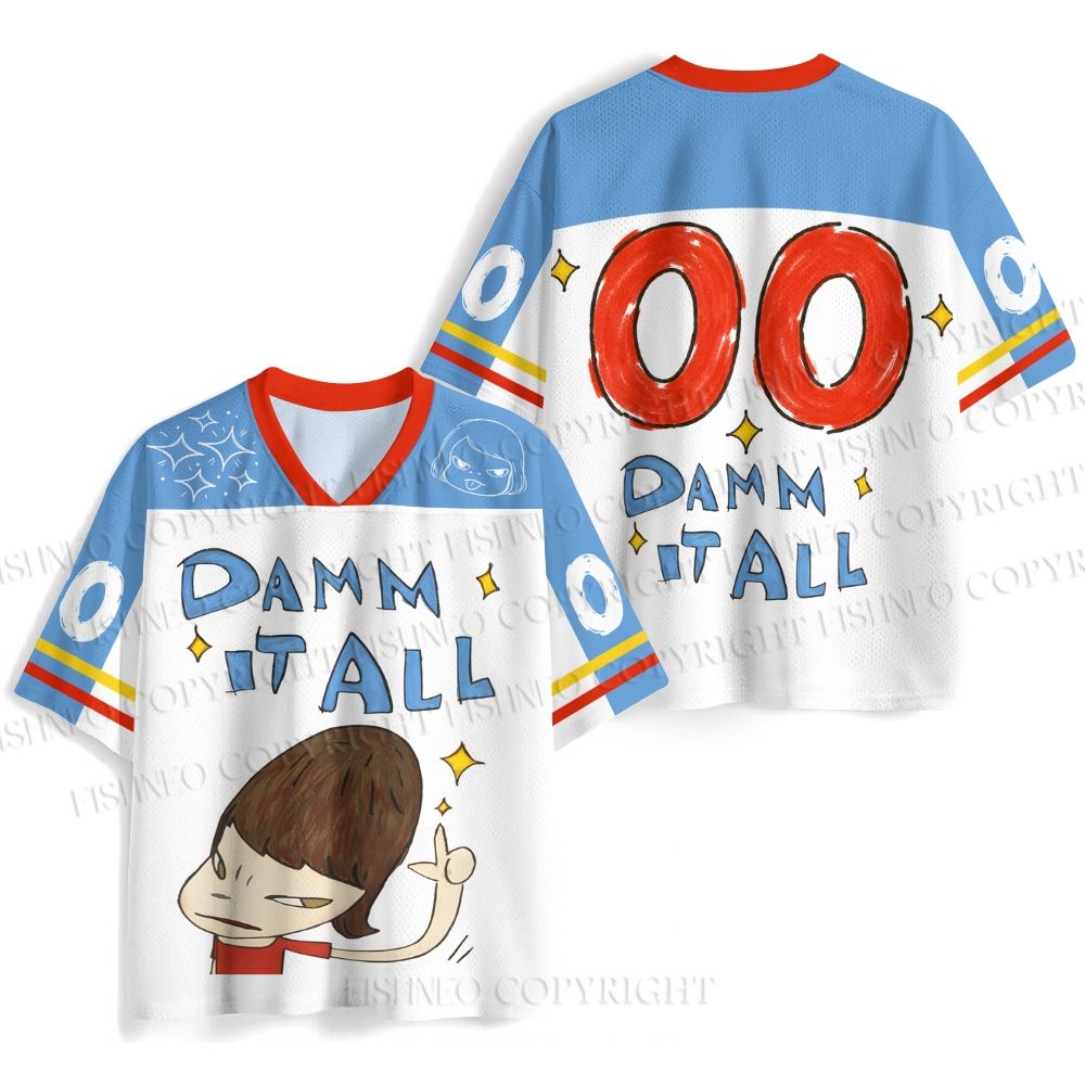 Japanese Art Yoshitomo Nara Damn It All Jersey Shirts