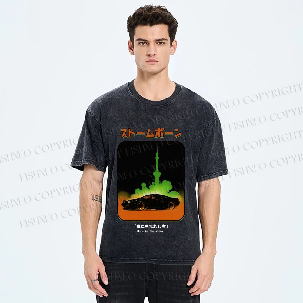 Unisex Stormborn JDM Printed Washed Tee