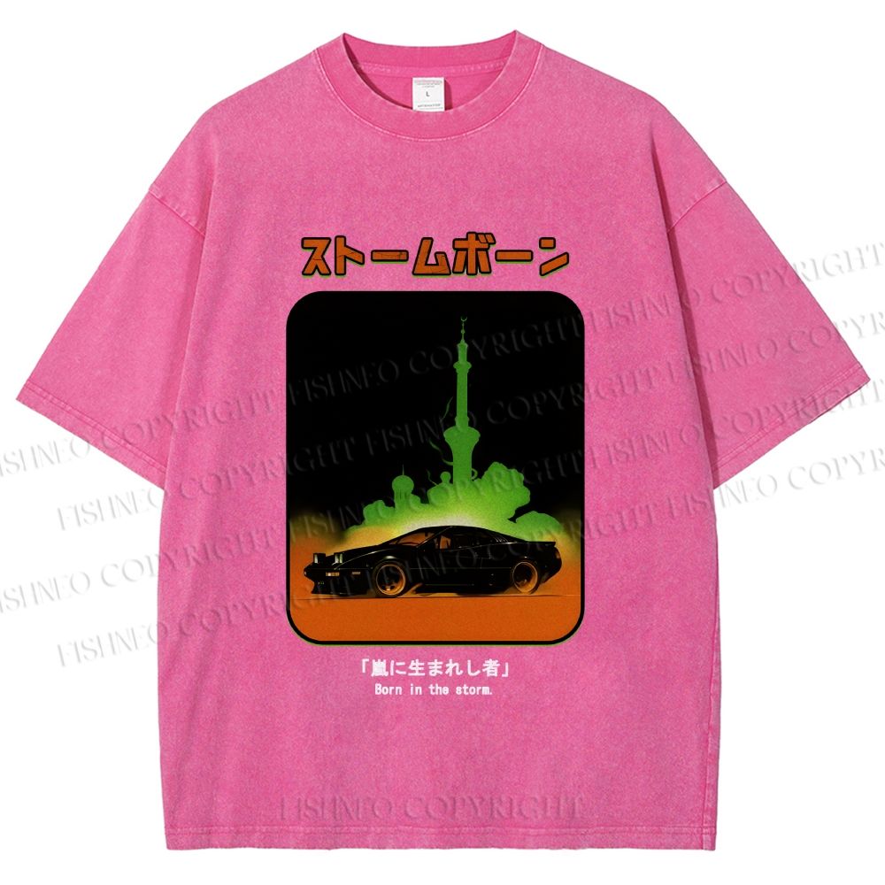 Unisex Stormborn JDM Printed Washed Tee