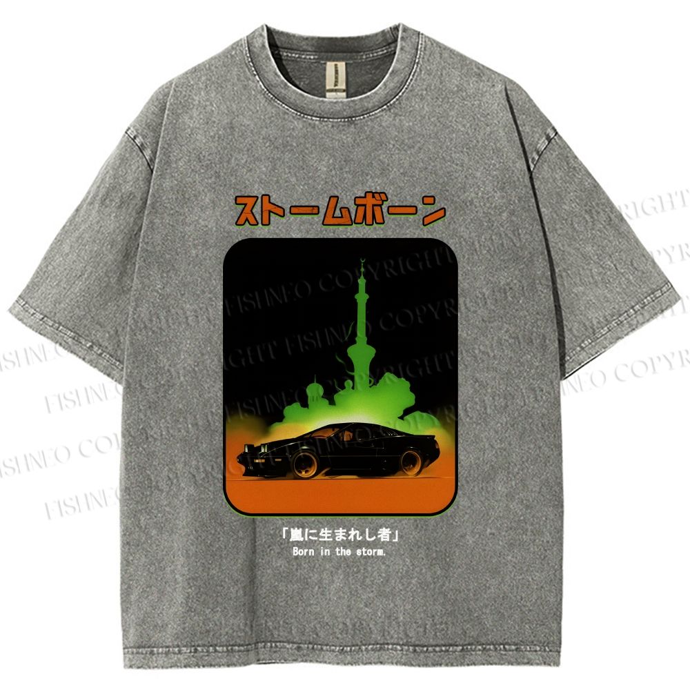 Unisex Stormborn JDM Printed Washed Tee
