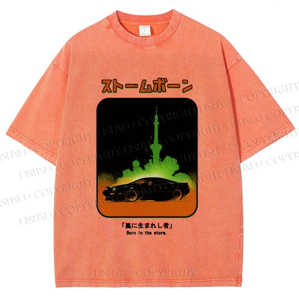 Unisex Stormborn JDM Printed Washed Tee