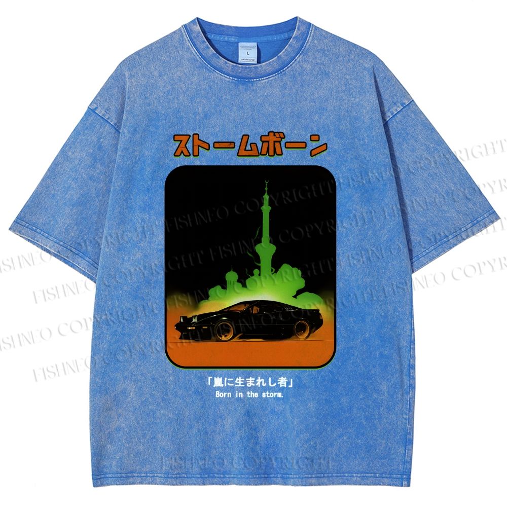 Unisex Stormborn JDM Printed Washed Tee