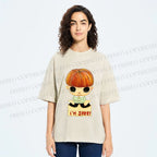 Unisex Yoshitomo Nara Im Sorry Printed Washed Tee