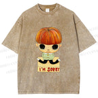 Unisex Yoshitomo Nara Im Sorry Printed Washed Tee