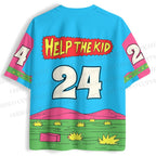 Help The Kid Cat Printed Jersey Shirts