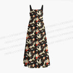 Japanese Vintage Crane Maxi Dresses