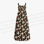 Japanese Vintage Crane Maxi Dresses