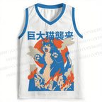 Giant Cat Monster Attack Jersey Tank