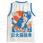 Giant Cat Monster Attack Jersey Tank