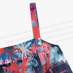 Tropical Coral Printed Maxi Dresses