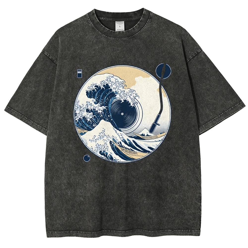 The Great Wave Off CD Washed T-Shirt