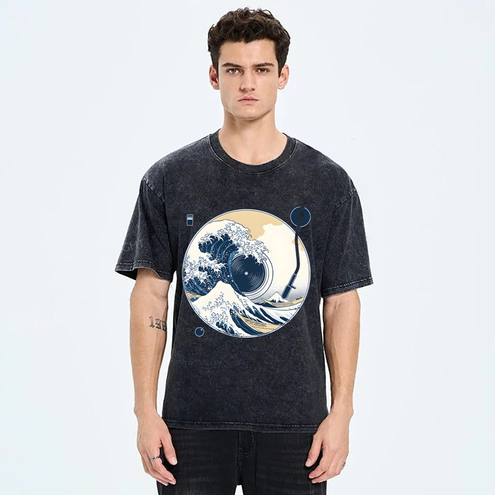 The Great Wave Off CD Washed T-Shirt