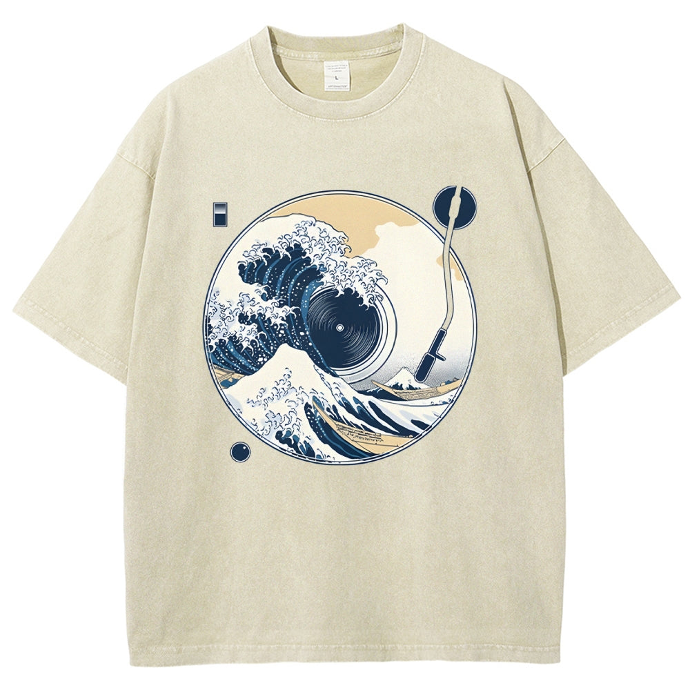 The Great Wave Off CD Washed T-Shirt
