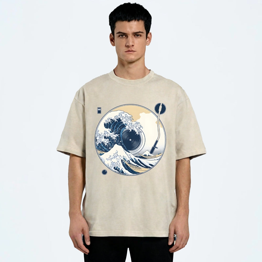 The Great Wave Off CD Washed T-Shirt