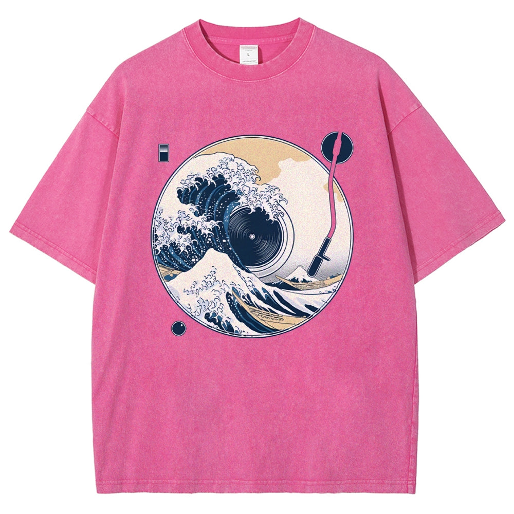 The Great Wave Off CD Washed T-Shirt