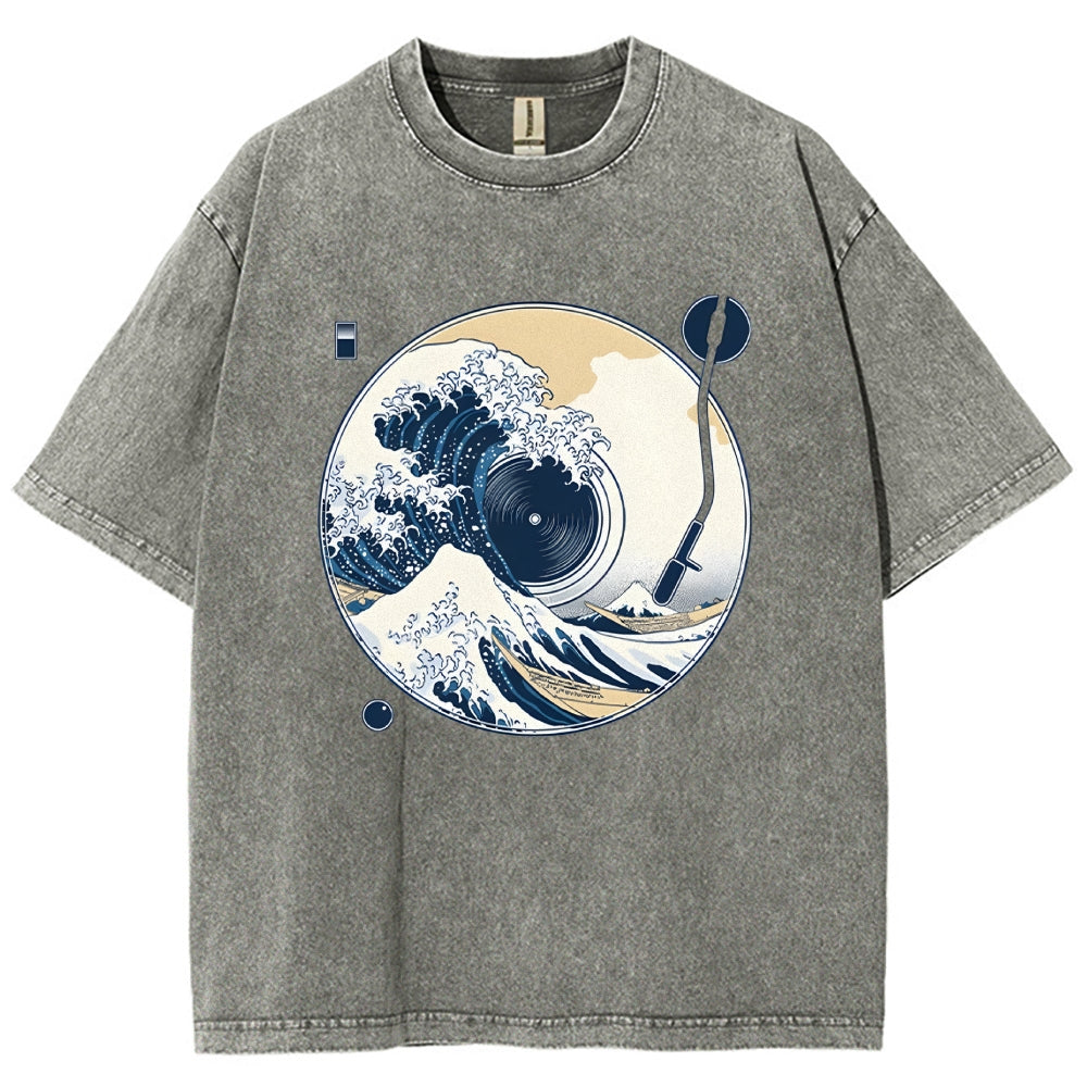The Great Wave Off CD Washed T-Shirt