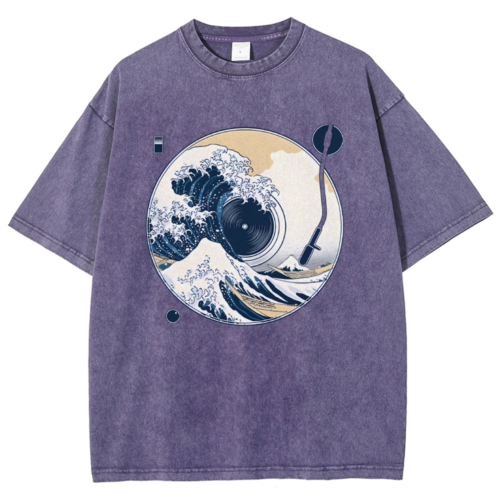 The Great Wave Off CD Washed T-Shirt